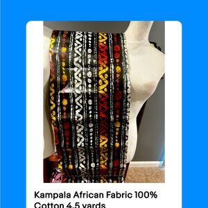 Kampala African Fabric 100% Cotton 4.5 yards